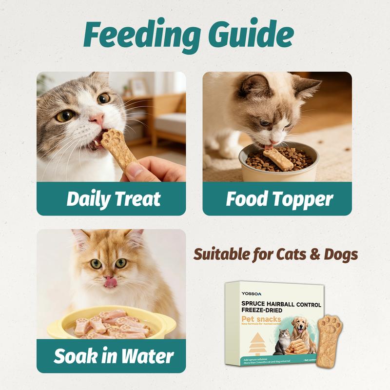 YOSSOA Hairball Relief Cat Treats